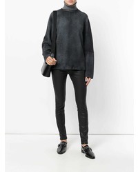 Темно-серый свободный свитер от Avant Toi