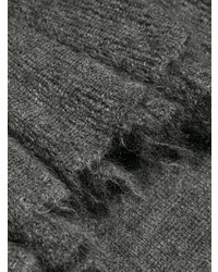 Темно-серый свободный свитер от RED Valentino