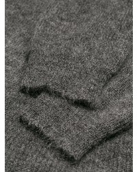 Темно-серый свободный свитер от RED Valentino