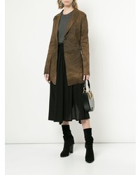 Темно-серый свободный свитер от Uma Wang