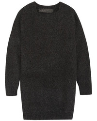 Темно-серый свободный свитер от The Elder Statesman