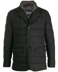 Мужской темно-серый стеганый пиджак от Herno