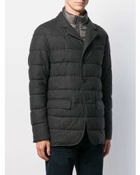 Мужской темно-серый стеганый пиджак от Herno