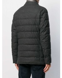 Мужской темно-серый стеганый пиджак от Herno