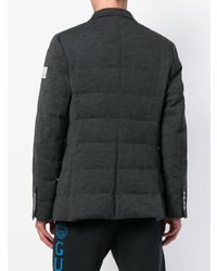 Мужской темно-серый стеганый пиджак от Moncler