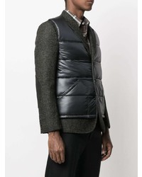 Мужской темно-серый стеганый пиджак от Junya Watanabe MAN