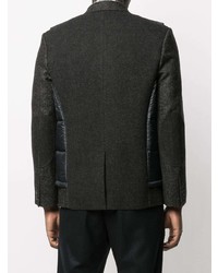 Мужской темно-серый стеганый пиджак от Junya Watanabe MAN