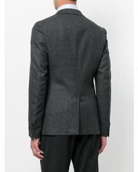 Мужской темно-серый твидовый пиджак от Prada