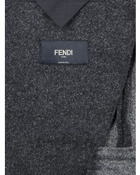Мужской темно-серый твидовый пиджак от Fendi