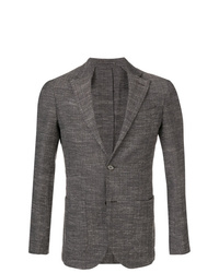 Мужской темно-серый твидовый пиджак от Eleventy