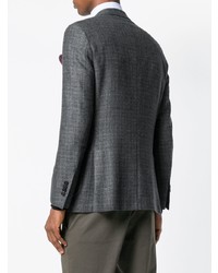 Мужской темно-серый твидовый пиджак от Tombolini