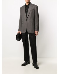 Мужской темно-серый твидовый пиджак от Givenchy