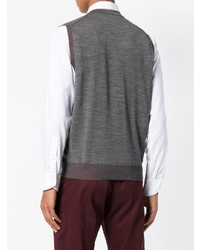 Мужской темно-серый трикотажный жилет от Lardini