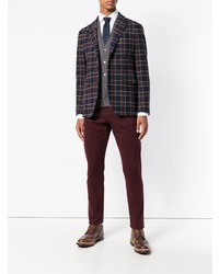 Мужской темно-серый трикотажный жилет от Lardini