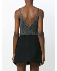 Темно-серый укороченный топ от Marios