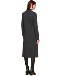 Женский темно-серый хлопковый вязаный открытый кардиган от BLK DNM