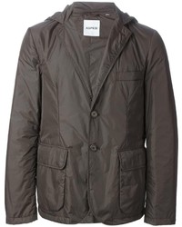 Мужской темно-серый хлопковый пиджак от Aspesi