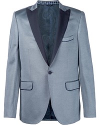 Мужской темно-серый хлопковый пиджак от Etro