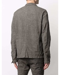 Мужской темно-серый хлопковый пиджак от Poème Bohémien