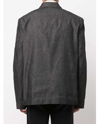 Мужской темно-серый хлопковый пиджак от Lemaire