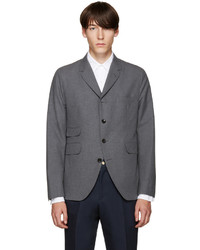 Мужской темно-серый хлопковый пиджак от Thom Browne
