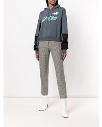 Женский темно-серый худи с принтом от Off-White