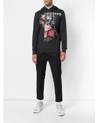 Мужской темно-серый худи с принтом от Alexander McQueen