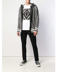 Мужской темно-серый худи от Diesel Black Gold