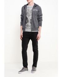 Мужской темно-серый худи от Gas