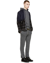 Мужской темно-серый худи от Robert Geller