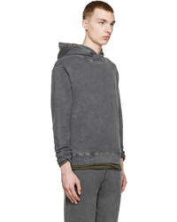 Мужской темно-серый худи от Robert Geller