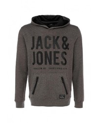 Мужской темно-серый худи от Jack &amp; Jones