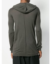 Мужской темно-серый худи от Rick Owens