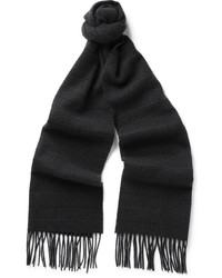 Мужской темно-серый шарф от Canali