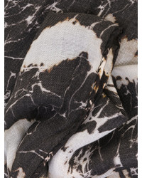 Мужской темно-серый шарф от Balmain