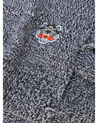 Женский темно-серый шарф от Kenzo