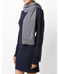 Женский темно-серый шарф от Kenzo