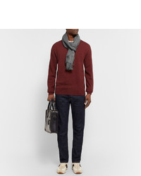 Мужской темно-серый шарф от Loro Piana