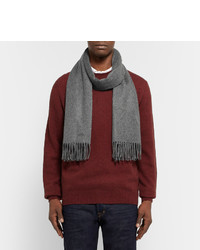 Мужской темно-серый шарф от Loro Piana