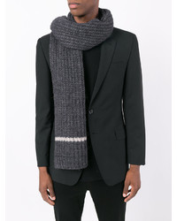 Мужской темно-серый шарф от Pal Zileri