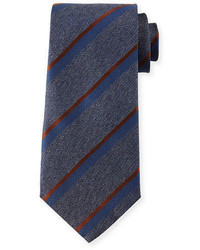 Темно-серый шелковый галстук с узором "в ёлочку"