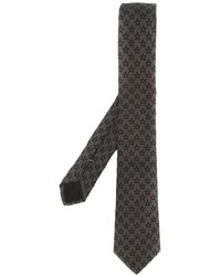 Мужской темно-серый шелковый галстук со звездами от Givenchy