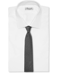 Мужской темно-серый шелковый галстук от Canali