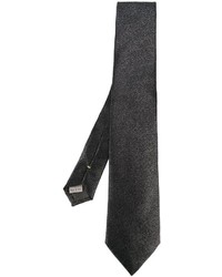 Мужской темно-серый шелковый галстук от Canali