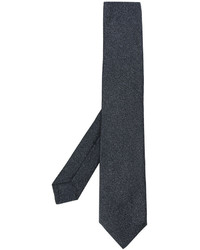 Мужской темно-серый шелковый галстук от Kiton