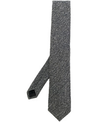 Мужской темно-серый шелковый галстук от Lardini