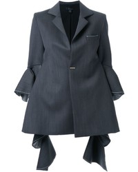 Темно-серый шелковый пиджак