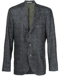 Мужской темно-серый шелковый пиджак от Brunello Cucinelli