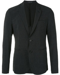 Мужской темно-серый шелковый пиджак от Emporio Armani