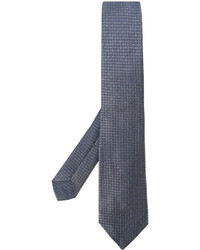 Мужской темно-серый шелковый плетеный галстук от Kiton